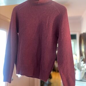 Ann Taylor Rich Maroon Turtleneck Sweater